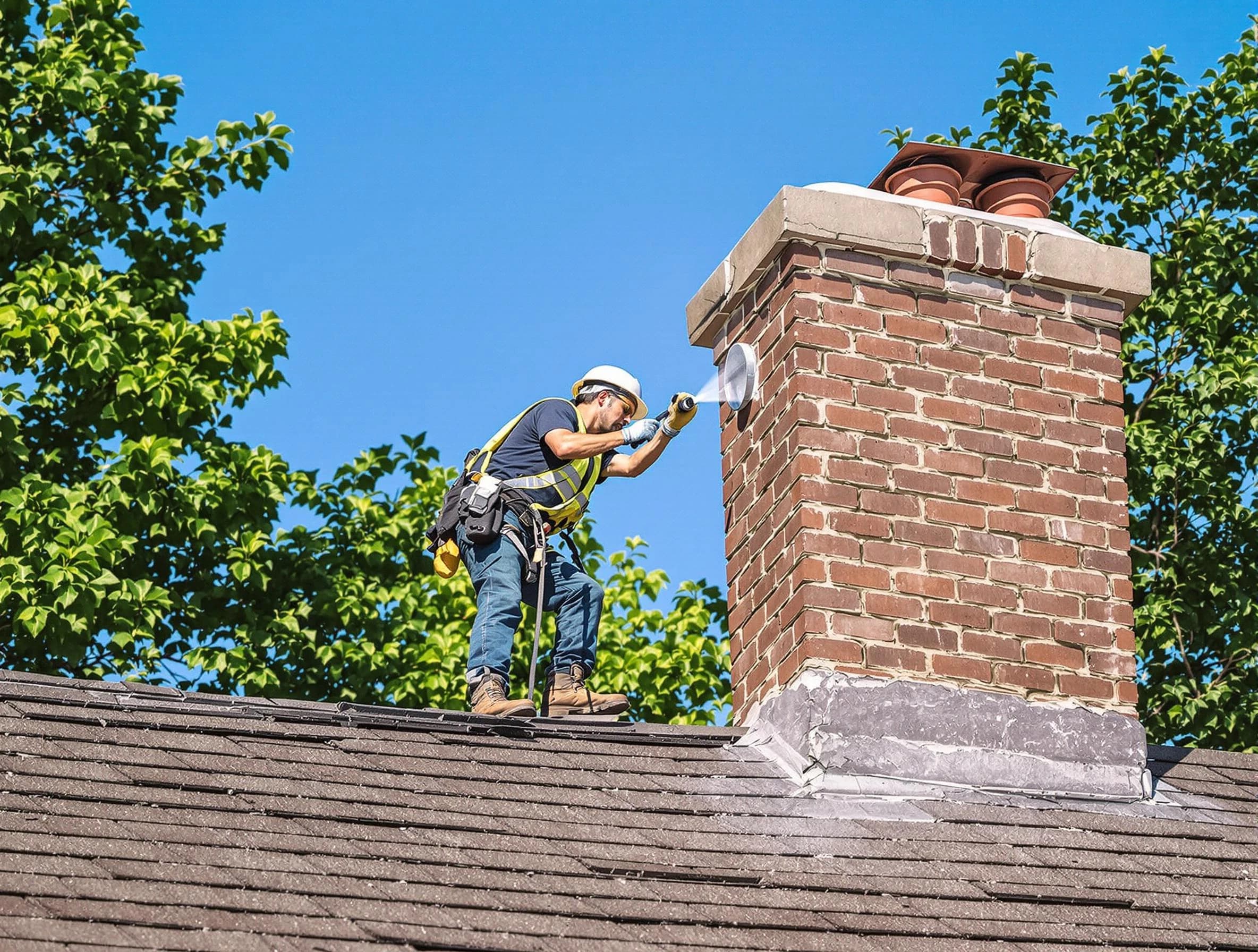 Springfield Chimney Sweep performing an inspection with advanced tools in Springfield, TN