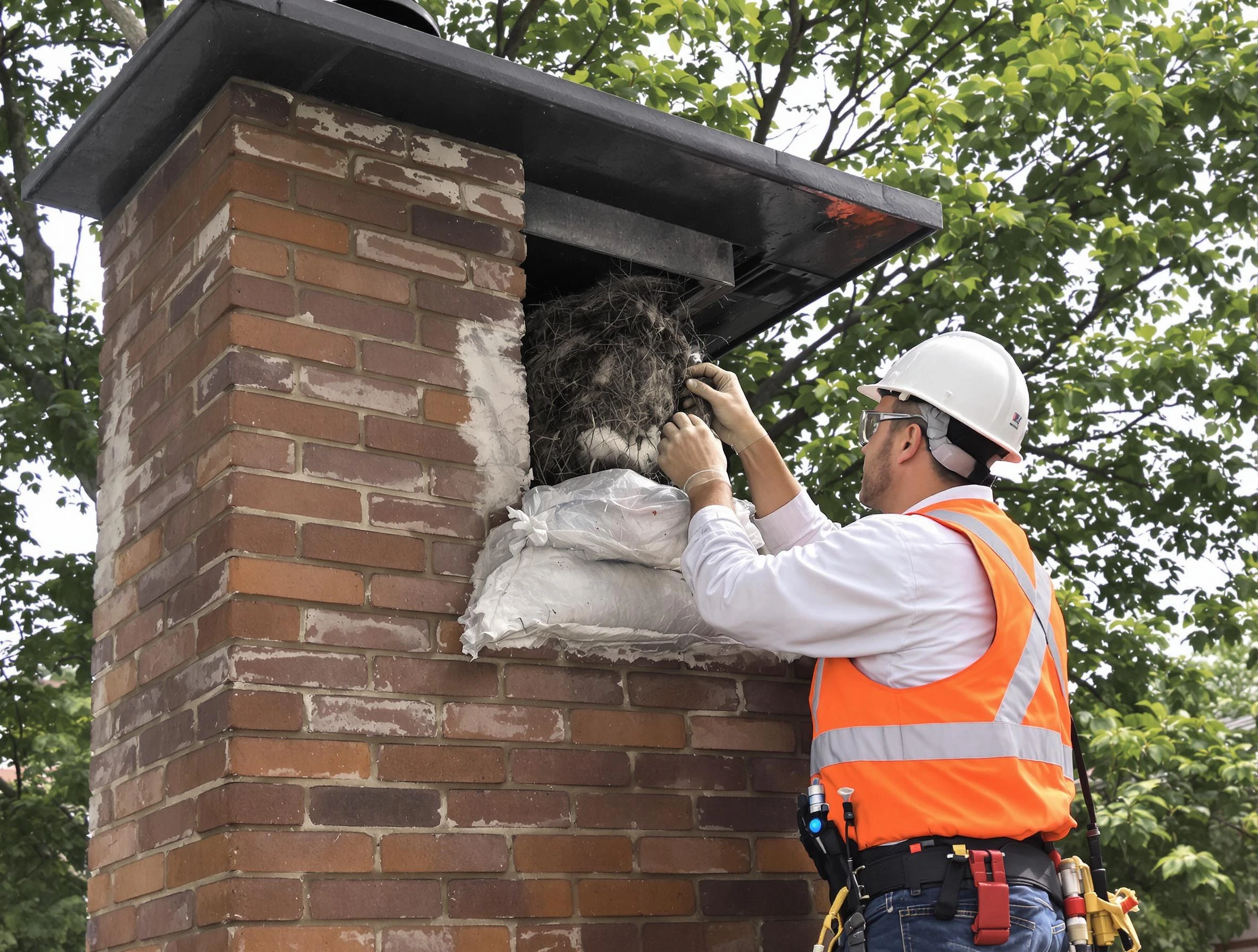 Humane removal of debris and animals by Springfield Chimney Sweep in Springfield, TN