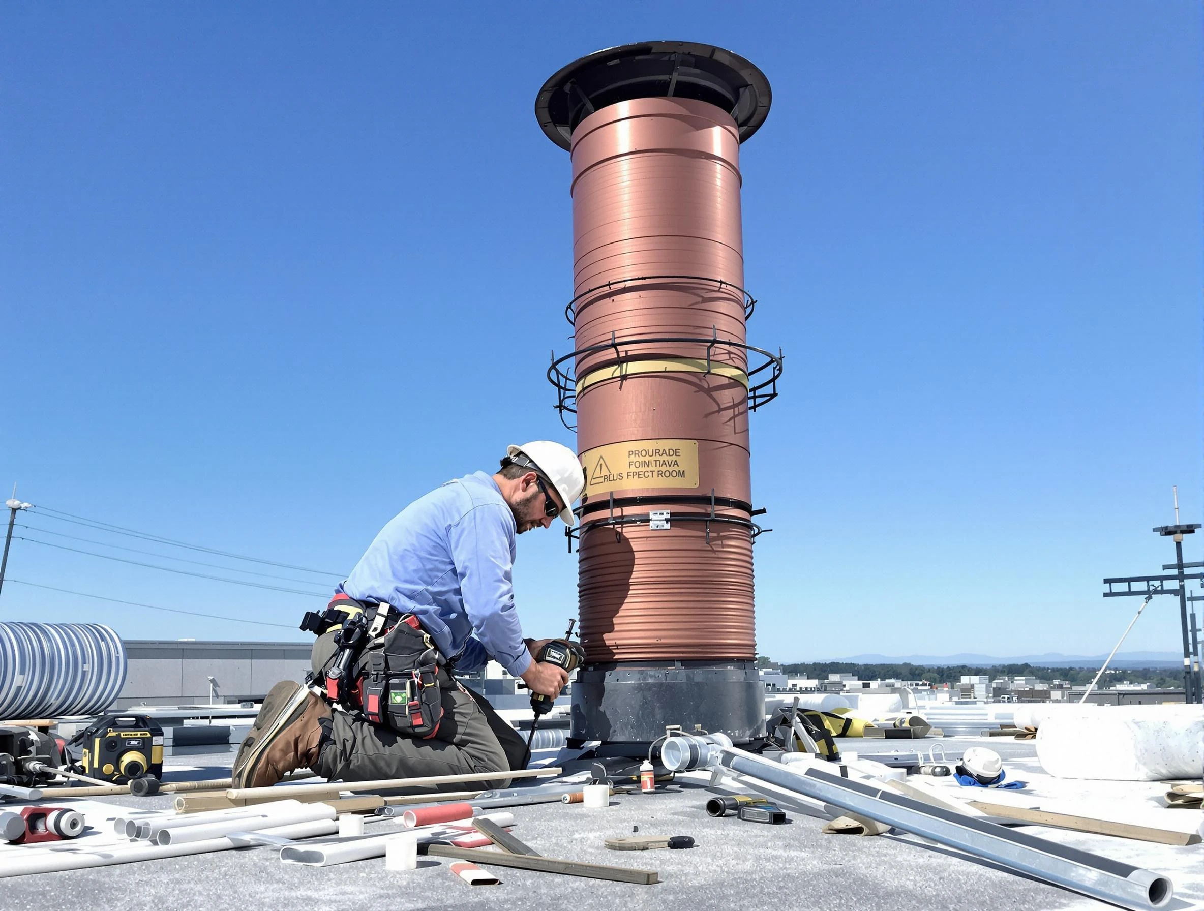 Installed chimney liner by Springfield Chimney Sweep in Springfield, TN