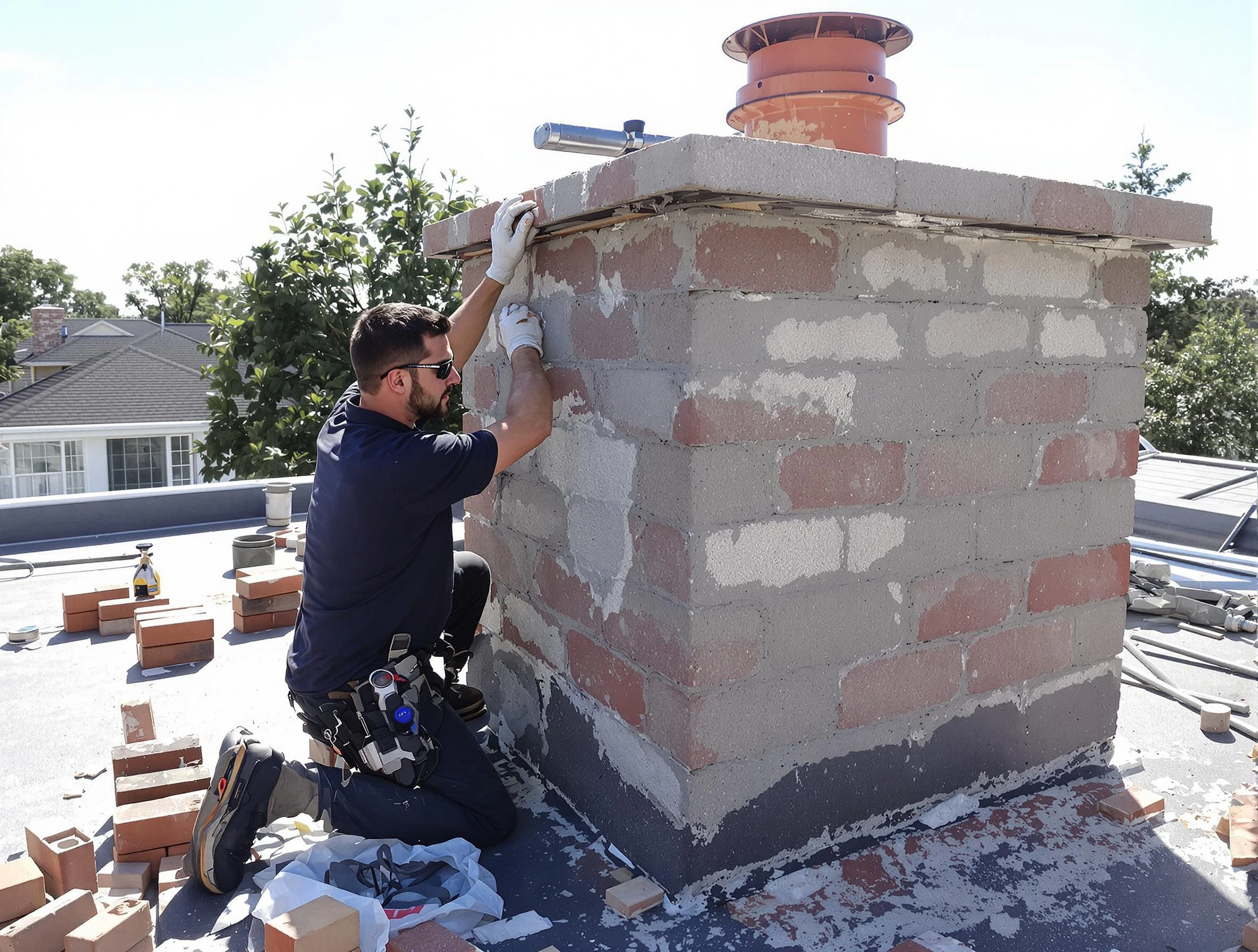 Advanced chimney repair process by Springfield Chimney Sweep in Springfield, TN