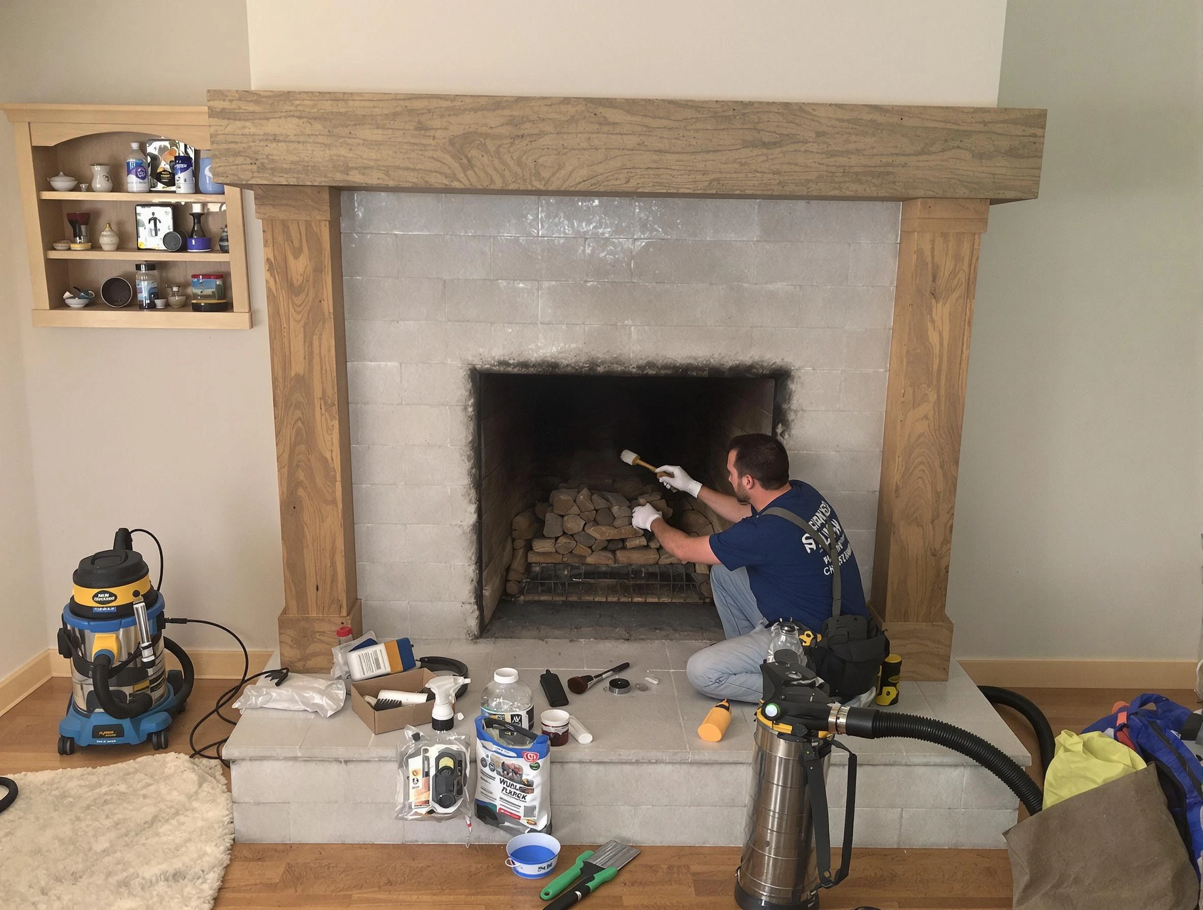 Detailed creosote removal process by Springfield Chimney Sweep in Springfield, TN