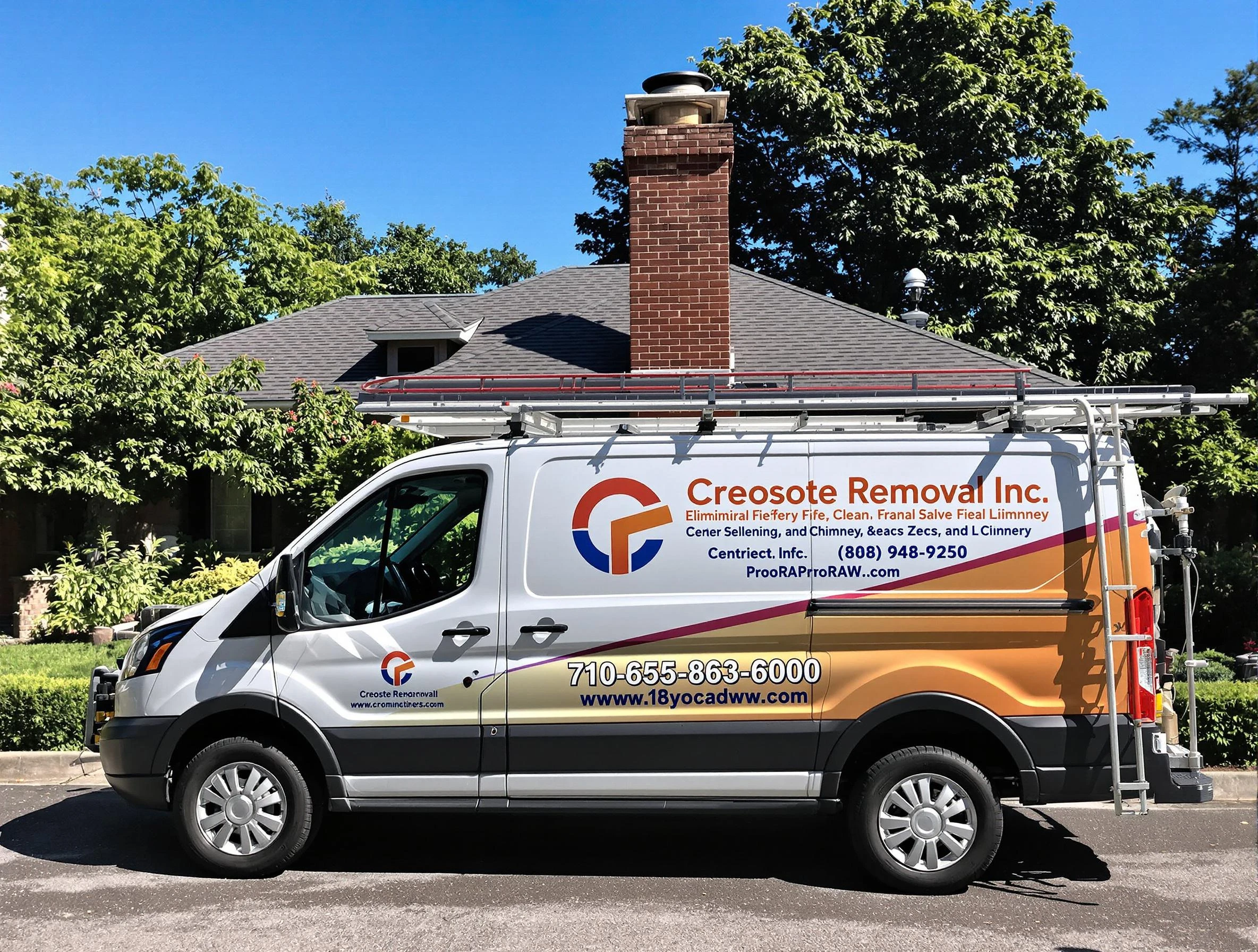 Springfield Chimney Sweep technician removing creosote safely in Springfield, TN